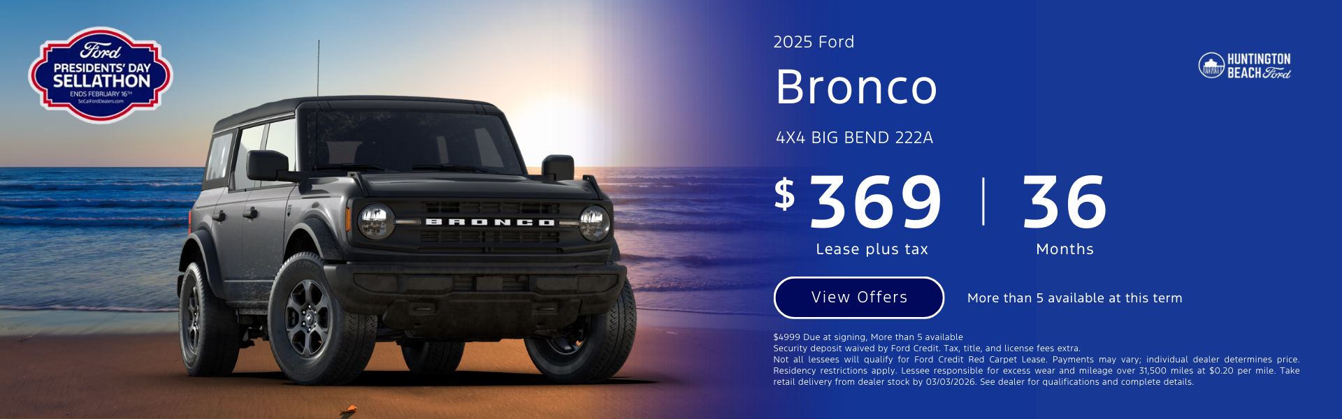 2025 Ford Bronco 4x4 Big Bend