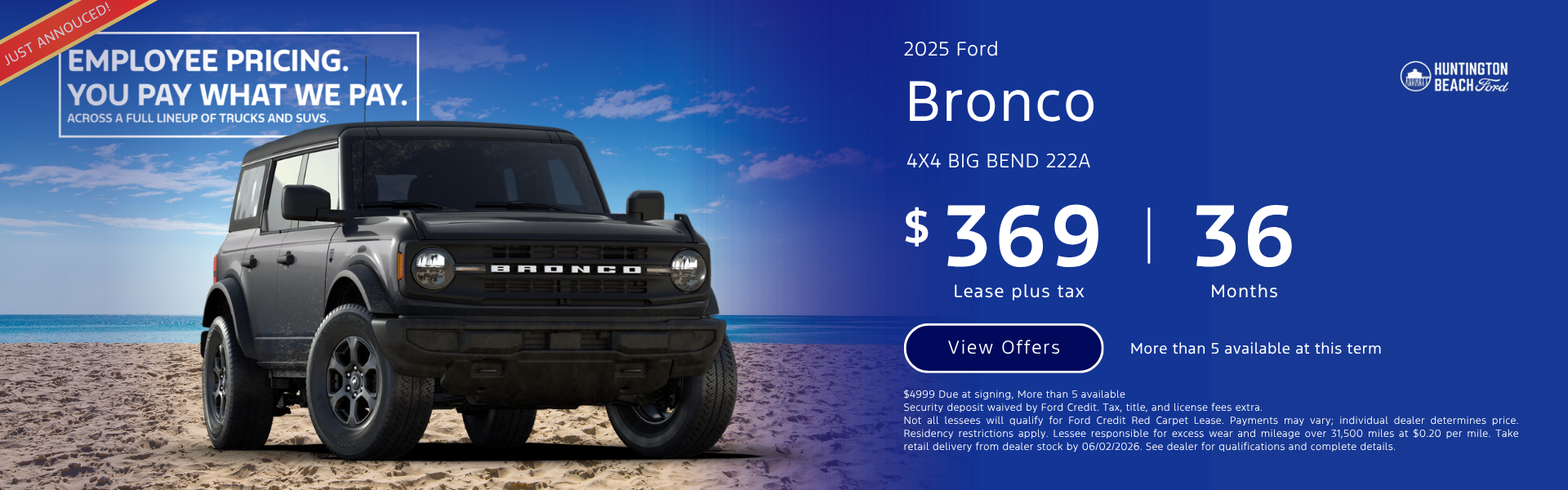 2025 Ford Bronco 4x4 Big Bend