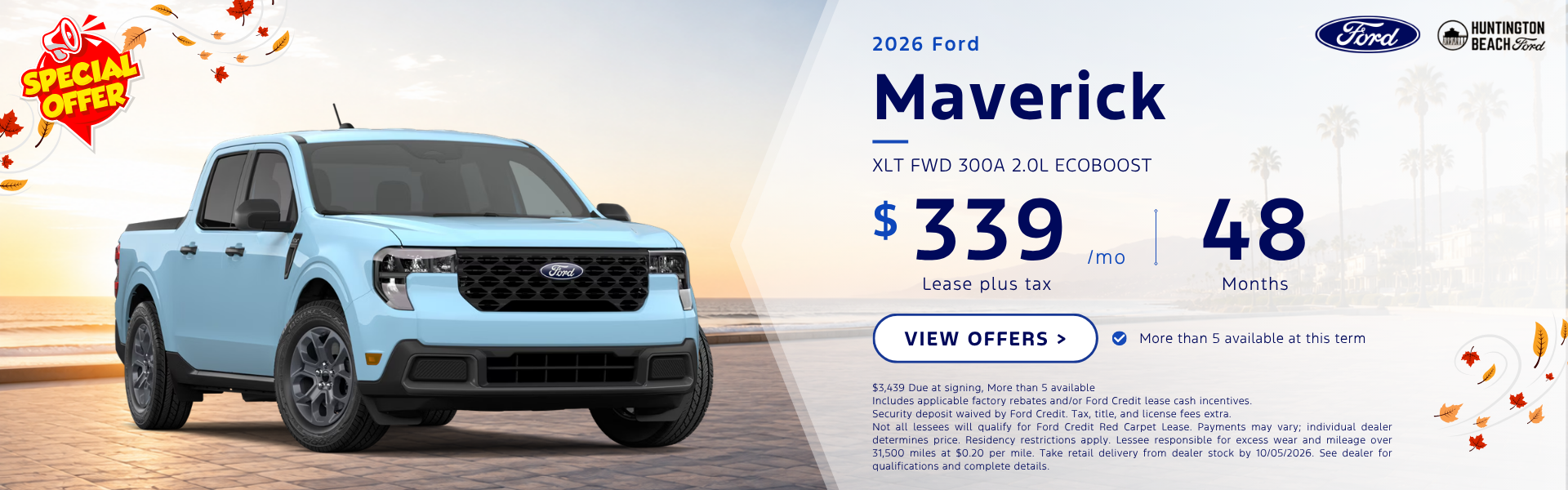 Labor Day Sale 2026 Ford Maverick 