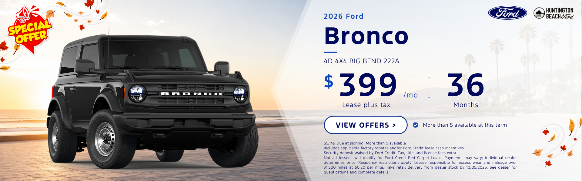 Labor Day Sale 2026 Ford Bronco