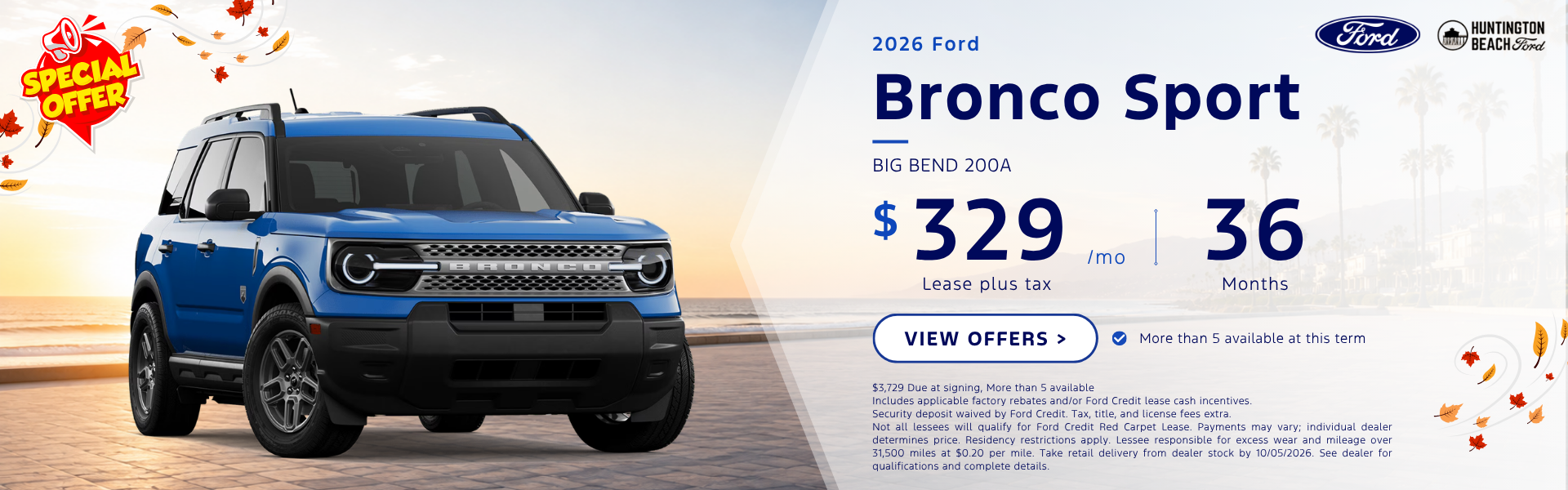 Labor Day Sale 2026 Ford Bronco Sport
