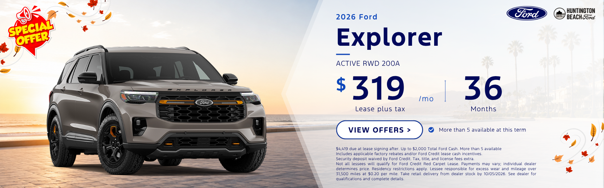 Labor Day Sale 2026 Ford Explorer