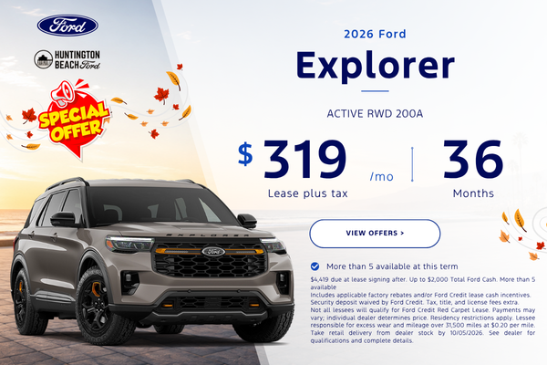 Labor Day Sale 2026 Ford Explorer