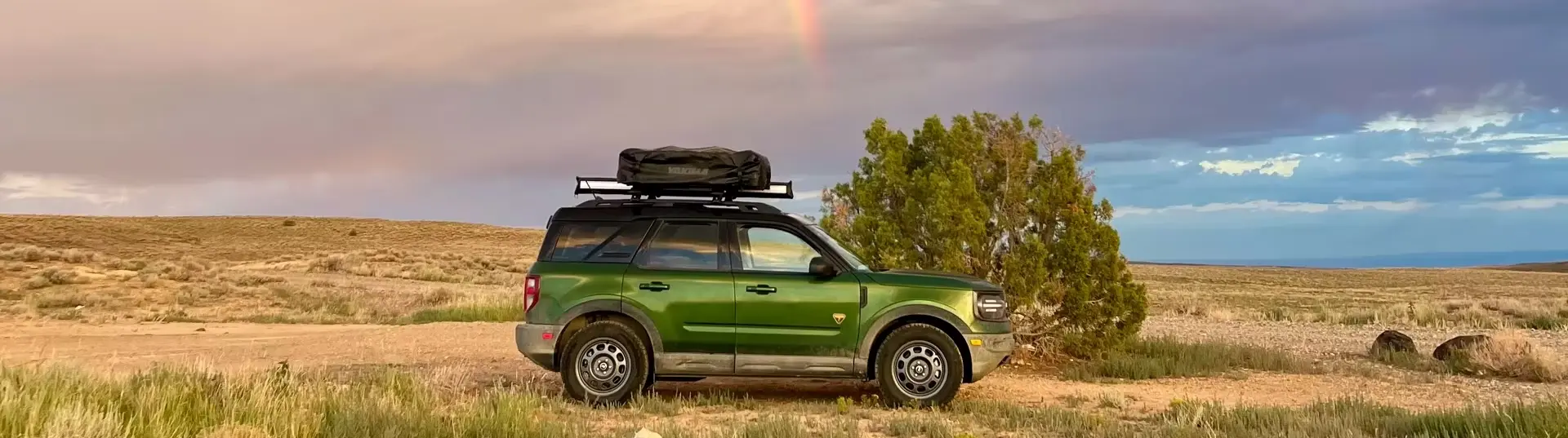 A green new Ford Bronco Sport